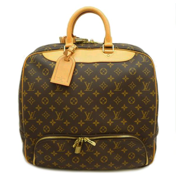 77530 1 Louis Vuitton Evasion Duffel Bag Monogram Brown