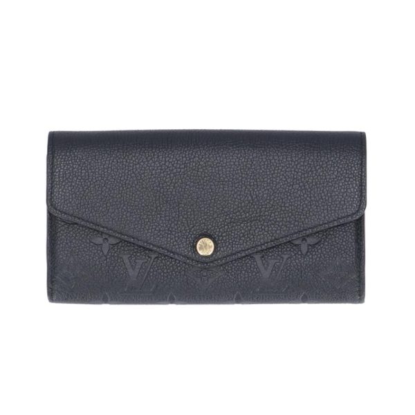 77593 1 Louis Vuitton Portefeuil Sala Empreinte Wallet Noir