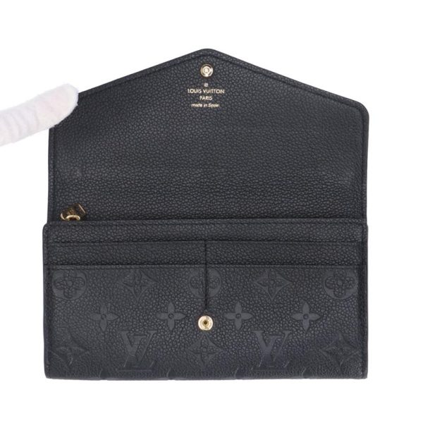 77593 4 Louis Vuitton Portefeuil Sala Empreinte Wallet Noir