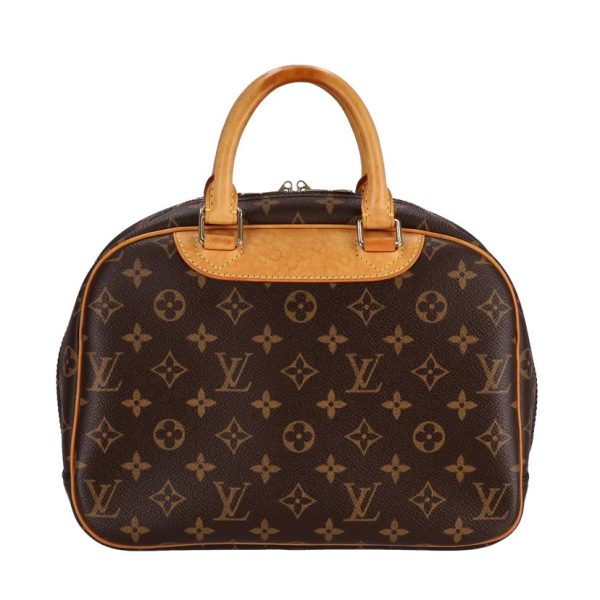 77764 2 Louis Vuitton Trouville Monogram Handbag Brown