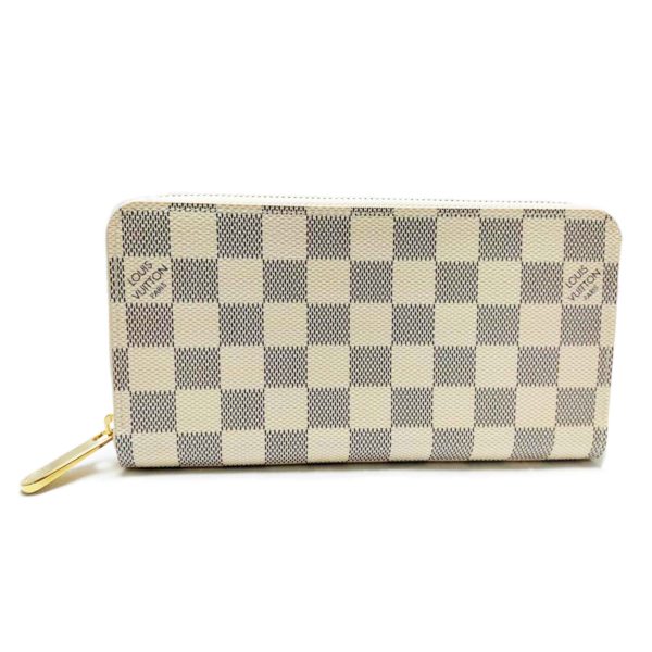 77891 1 Louis Vuitton Zippy Wallet Damier Azur Brown