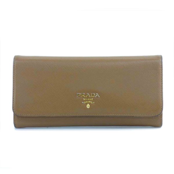 77953 1 Prada Saffiano Leather Bifold Long Wallet Black