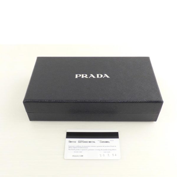 77953 8 Prada Saffiano Leather Bifold Long Wallet Black