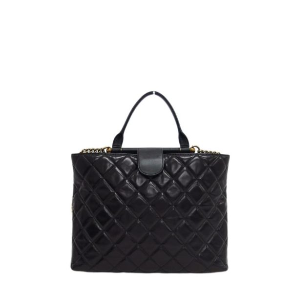 77992 2 Chanel Matelasse 2WAY Chain Shoulder Bag Black