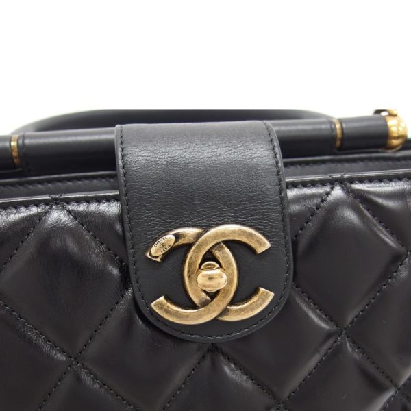 77992 6 Chanel Matelasse 2WAY Chain Shoulder Bag Black