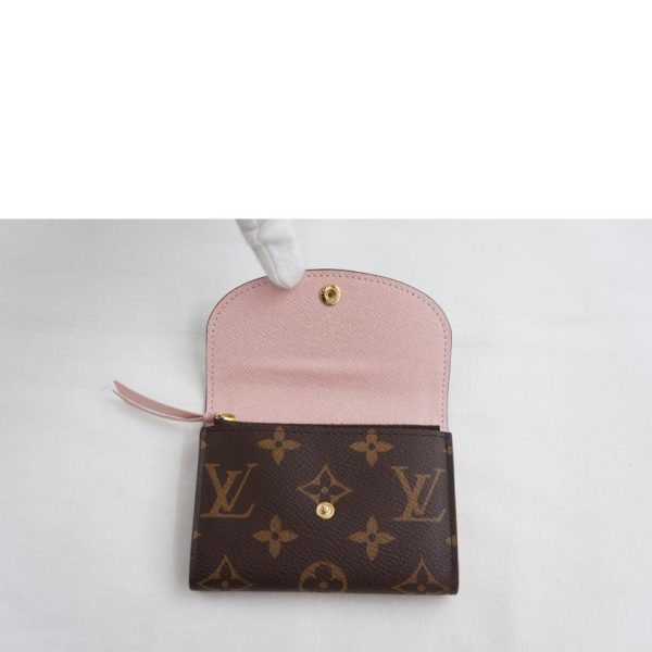 78054 4 Louis Vuitton Portomone Rosali Monogram Rose Ballerine Pink