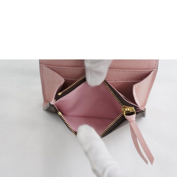 78054 6 Louis Vuitton Portomone Rosali Monogram Rose Ballerine Pink