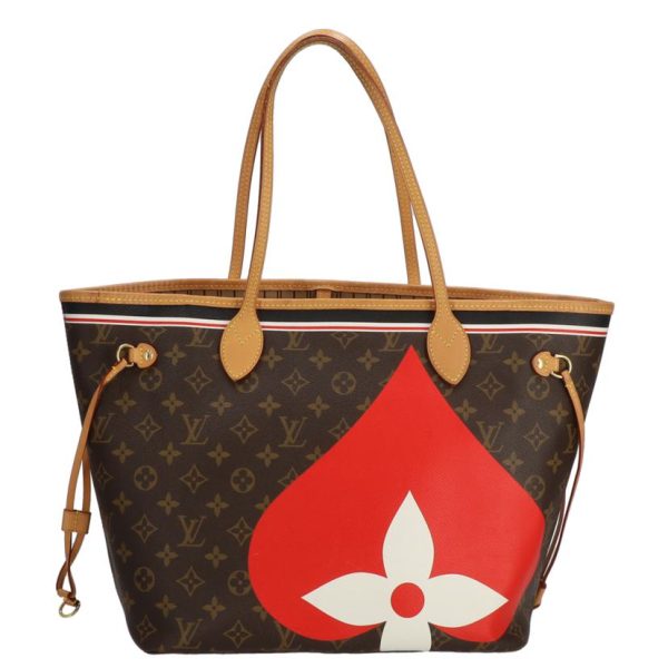 78081 2 Louis Vuitton Neverfull MM Tote Bag Game On