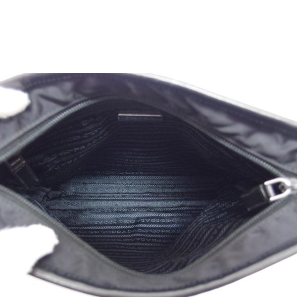 78163 5 Prada Nylon Shoulder Bag Black