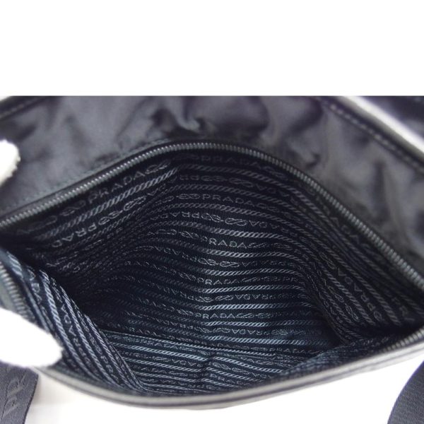 78163 6 Prada Nylon Shoulder Bag Black