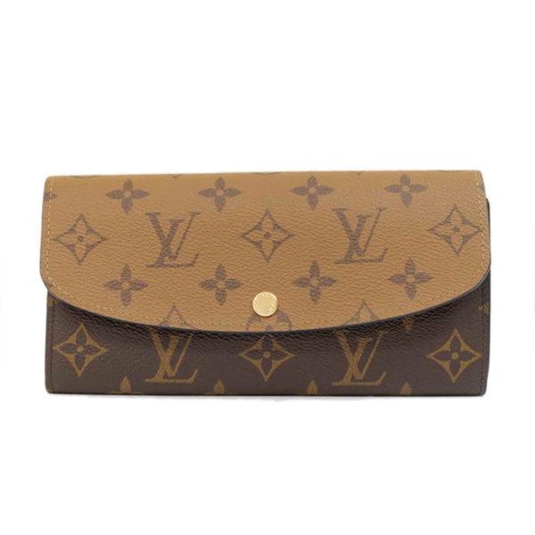 78166 1 Louis Vuitton Portefeuille Emily Monogram Reverse Wallet Brown