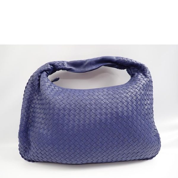 78166 2 Bottega Veneta Intrecciato One Shoulder Bag Blue