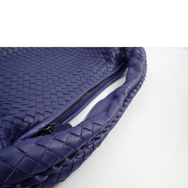 78166 4 Bottega Veneta Intrecciato One Shoulder Bag Blue