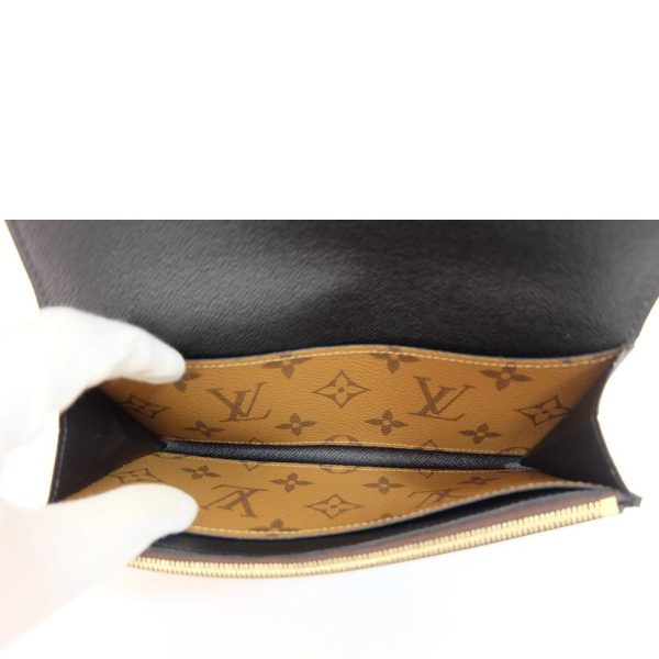 78166 4 Louis Vuitton Portefeuille Emily Monogram Reverse Wallet Brown