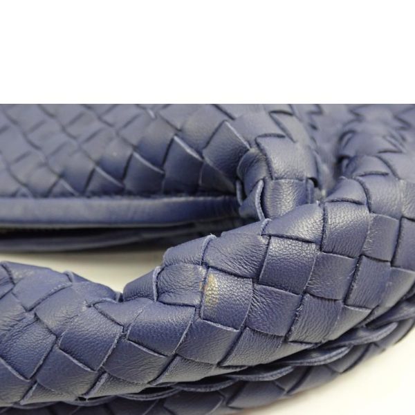 78166 7 Bottega Veneta Intrecciato One Shoulder Bag Blue