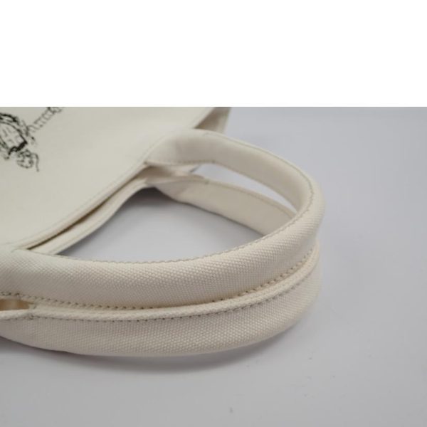 78173 4 Prada Canapa Bianco Tote Bag White