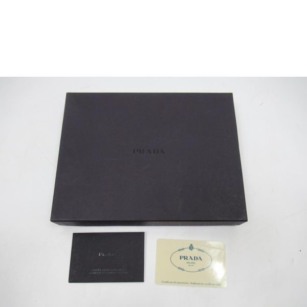 78214 6 Prada Saffiano Round Zipper Long Wallet Black