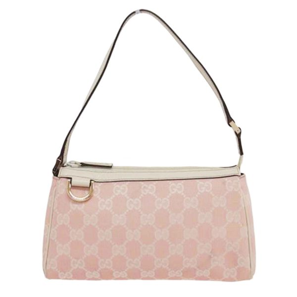 78290 1 Gucci GG Canvas Accessory Pouch Pink