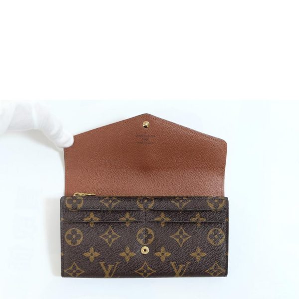 78357 4 Louis Vuitton Portefeuil Sala Monogram Wallet Brown