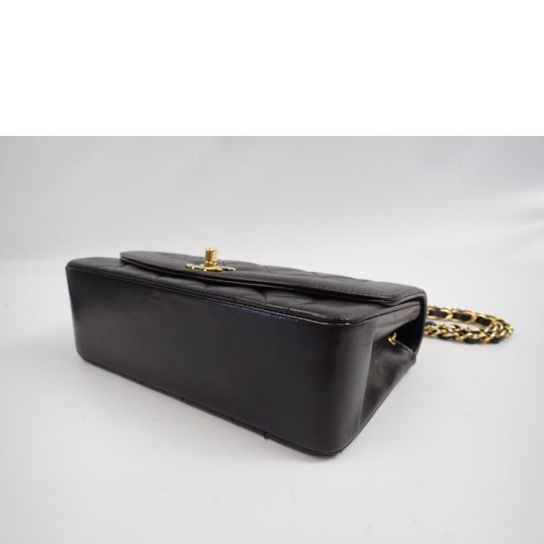 78439 3 Chanel Matelasse Diana Flap Shoulder Bag Black