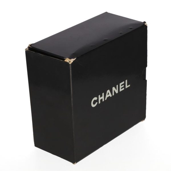 78453 12 Chanel Satin Flap Chain Shoulder Bag Black