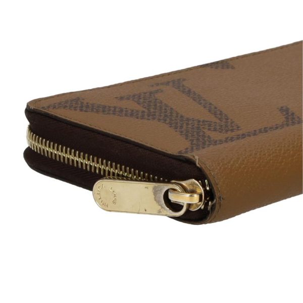 78470 4 Louis Vuitton Zippy Wallet Giant Monogram Reverse Brown