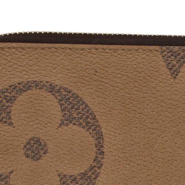 78470 7 Louis Vuitton Zippy Wallet Giant Monogram Reverse Brown