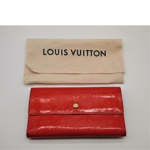 78476 7 Louis Vuitton Porto Tresor International Wallet Vernis Brown