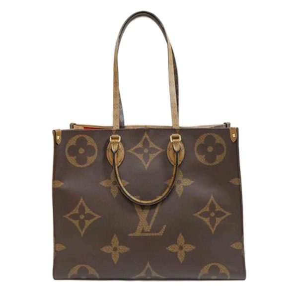 78517 1 Louis Vuitton On The Go GM Monogram Giant Tote Brown