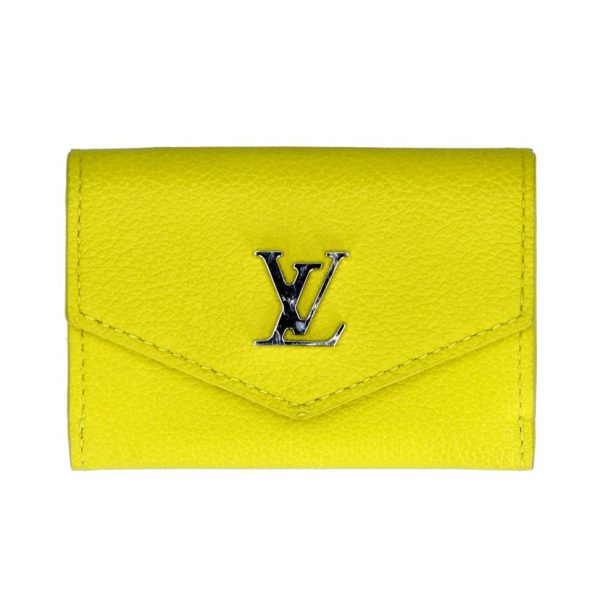 78537 1 Louis Vuitton Lock Mini Veil Wallet White