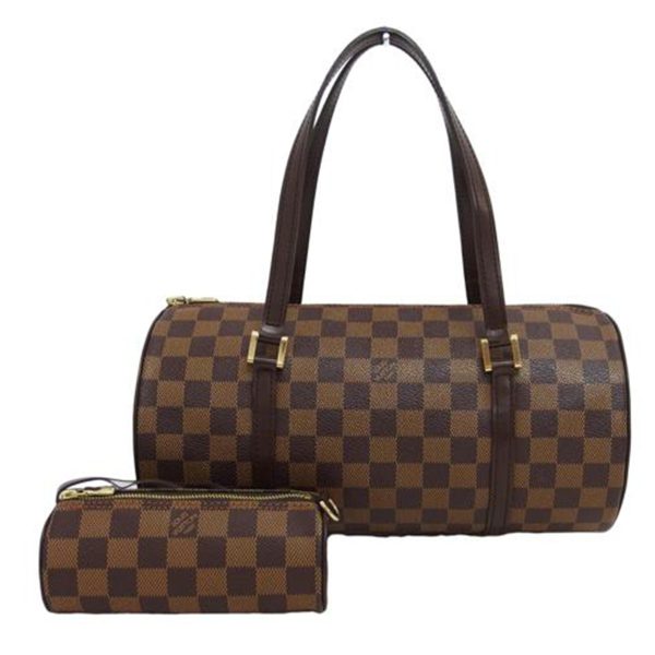 78559 1 Louis Vuitton Papillon 30 Handbag Damier Ebene Brown