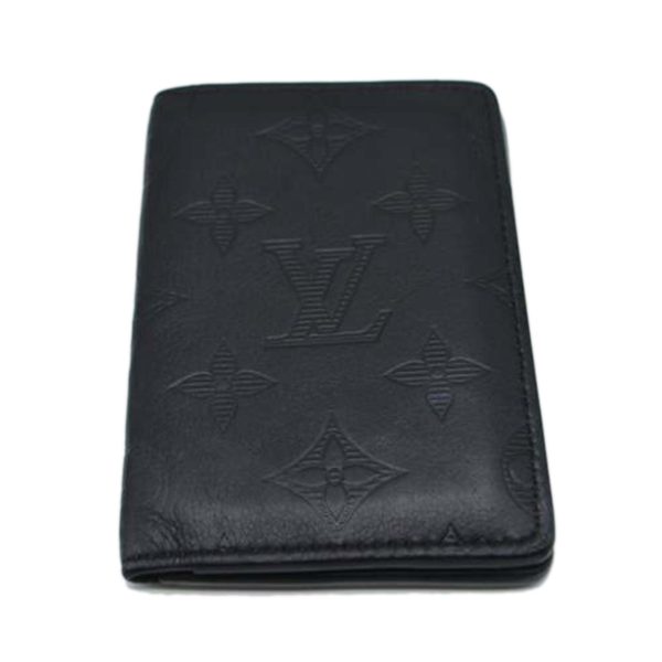 78575 1 Louis Vuitton Organizer de Poche Monogram Shadow Wallet Black