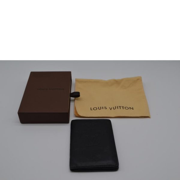 78575 5 Louis Vuitton Organizer de Poche Monogram Shadow Wallet Black