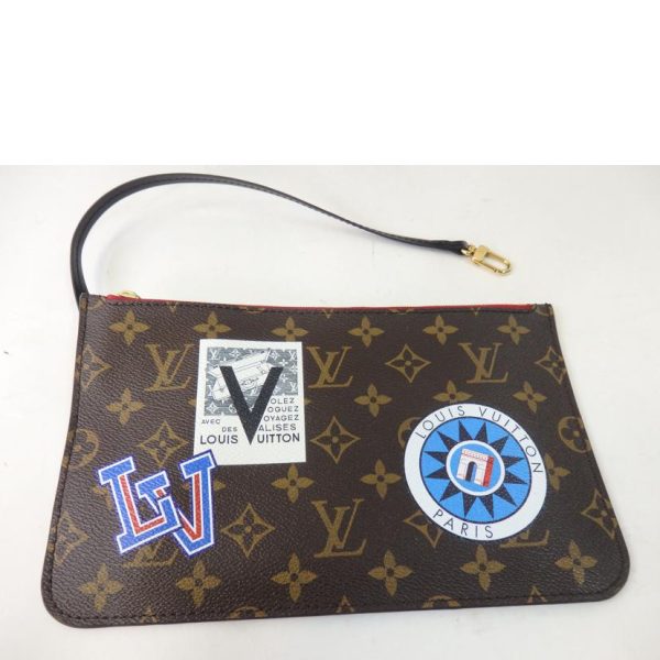 78582 7 Louis Vuitton Neverfull MM My LV World Tour Monogram Tote Bag Brown