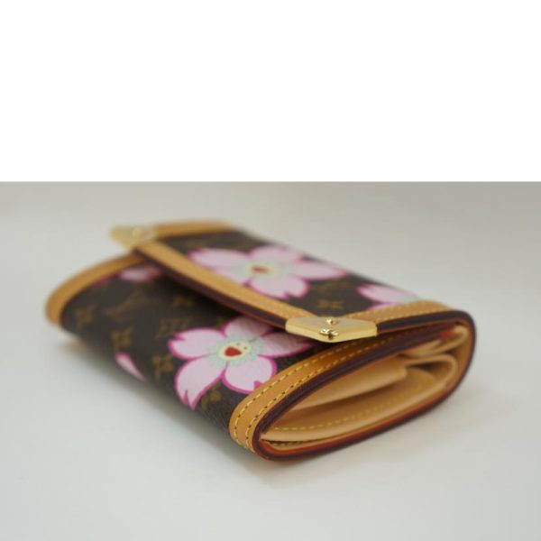 78729 3 Louis Vuitton Portefeuille Zip Wallet Cherry Blossom