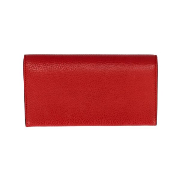 78910 2 GUCCI Animalie Continental Wallet Red