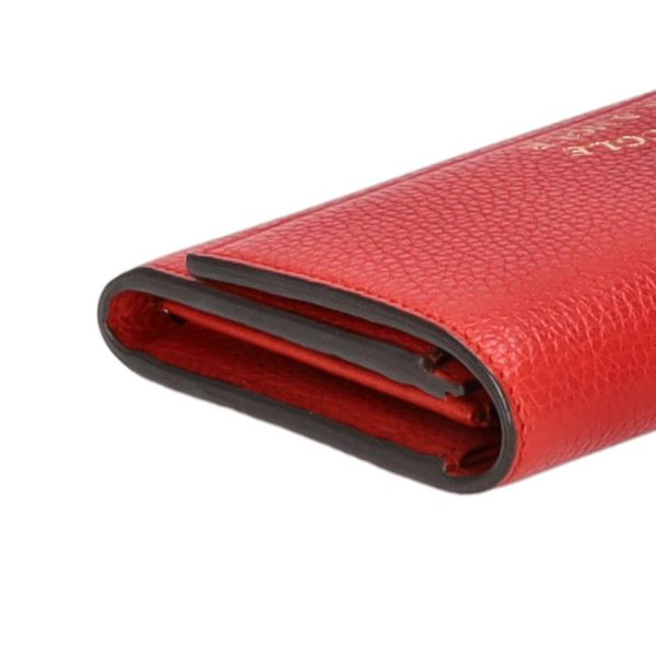 78910 4 GUCCI Animalie Continental Wallet Red