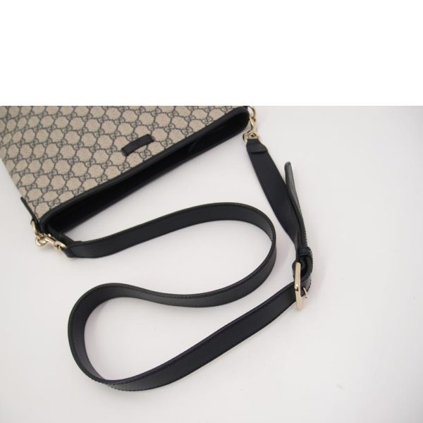 78939 4 Gucci GG Supreme Shoulder Bag Navy