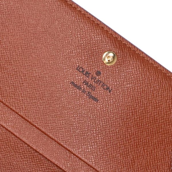 79131 3 Louis Vuitton Portomone Vietresor Monogram Wallet Brown