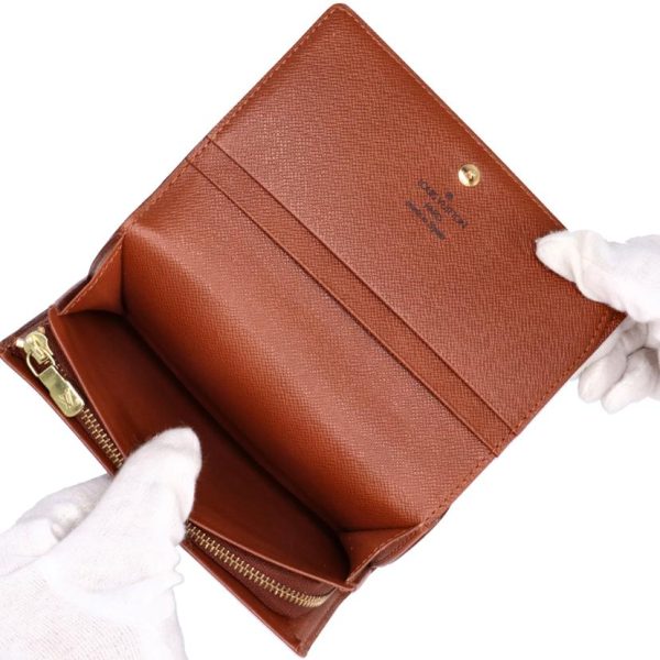 79131 6 Louis Vuitton Portomone Vietresor Monogram Wallet Brown