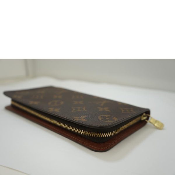 79160 3 Louis Vuitton Portomone Zip Monogram Wallet Brown