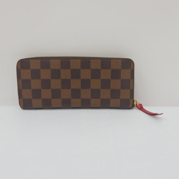 79276 2 Louis Vuitton Portefeuil Clemence Wallet Damier Ebene