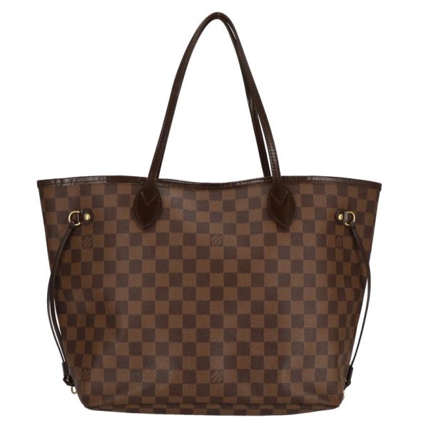 79354 1 Louis Vuitton Neverfull MM Tote Bag Damier Ebene Brown