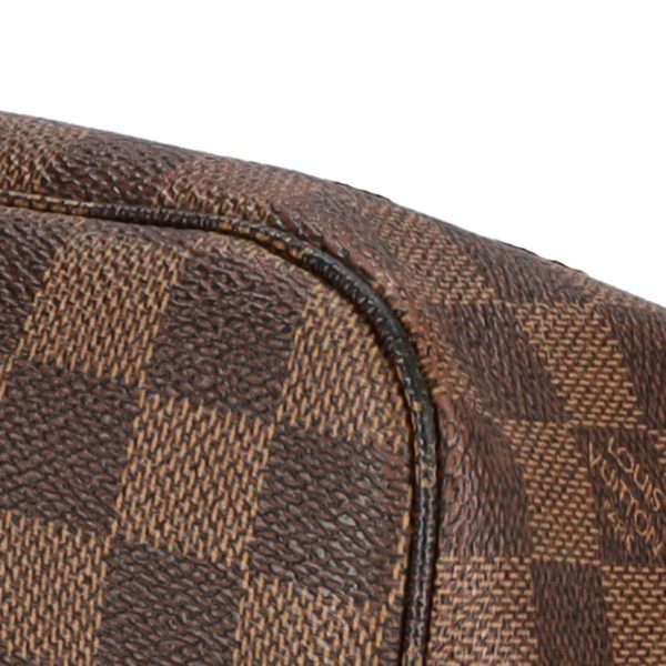 79354 10 Louis Vuitton Neverfull MM Tote Bag Damier Ebene Brown