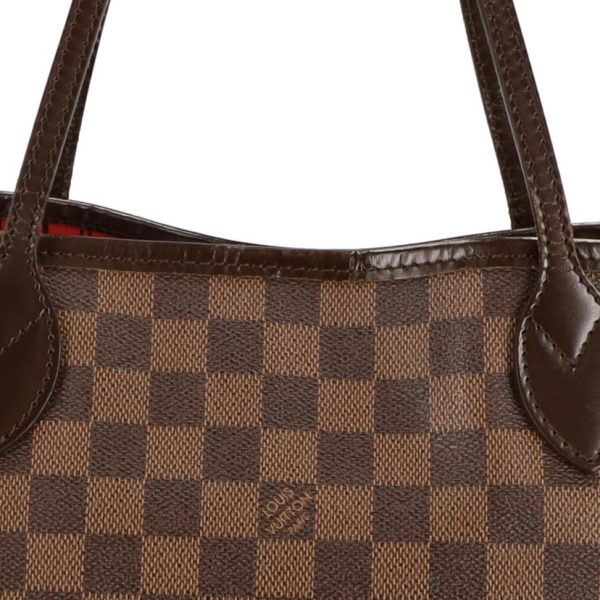 79354 3 Louis Vuitton Neverfull MM Tote Bag Damier Ebene Brown