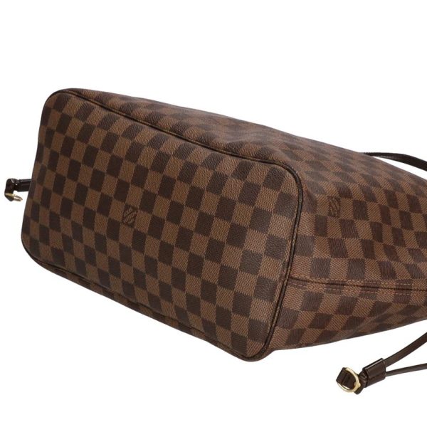 79354 4 Louis Vuitton Neverfull MM Tote Bag Damier Ebene Brown