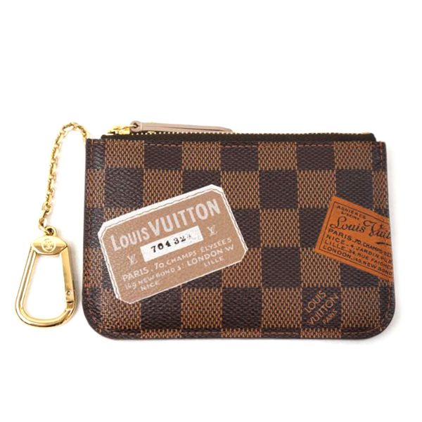 79539 1 Louis Vuitton Pochette Clé Damier Ebene Bag Brown