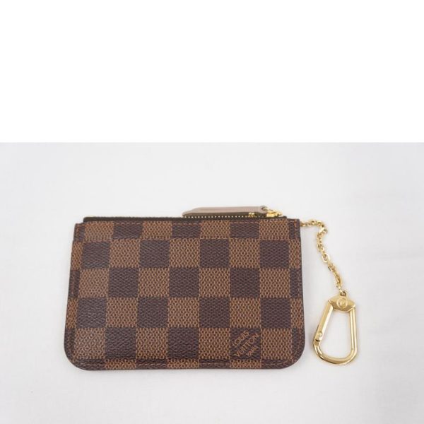 79539 2 Louis Vuitton Pochette Clé Damier Ebene Bag Brown