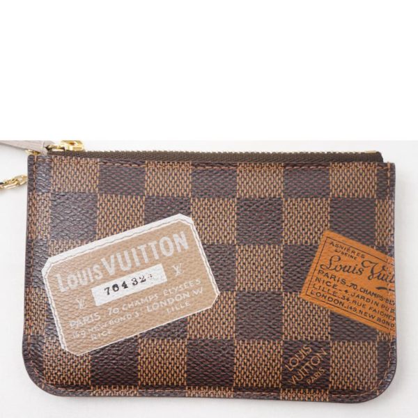 79539 4 Louis Vuitton Pochette Clé Damier Ebene Bag Brown