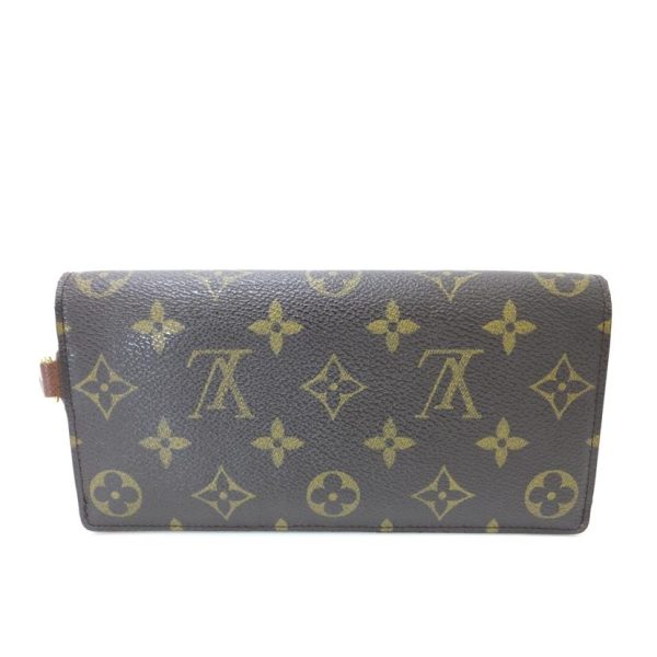 79569 2 Louis Vuitton Portefeuille Accordion Monogram Wallet Brown